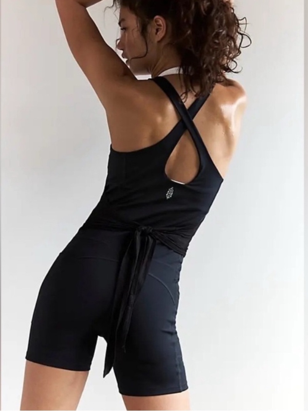 *NWOT* FREE PEOPLE Movement Black Front Runner Onesie Runsie